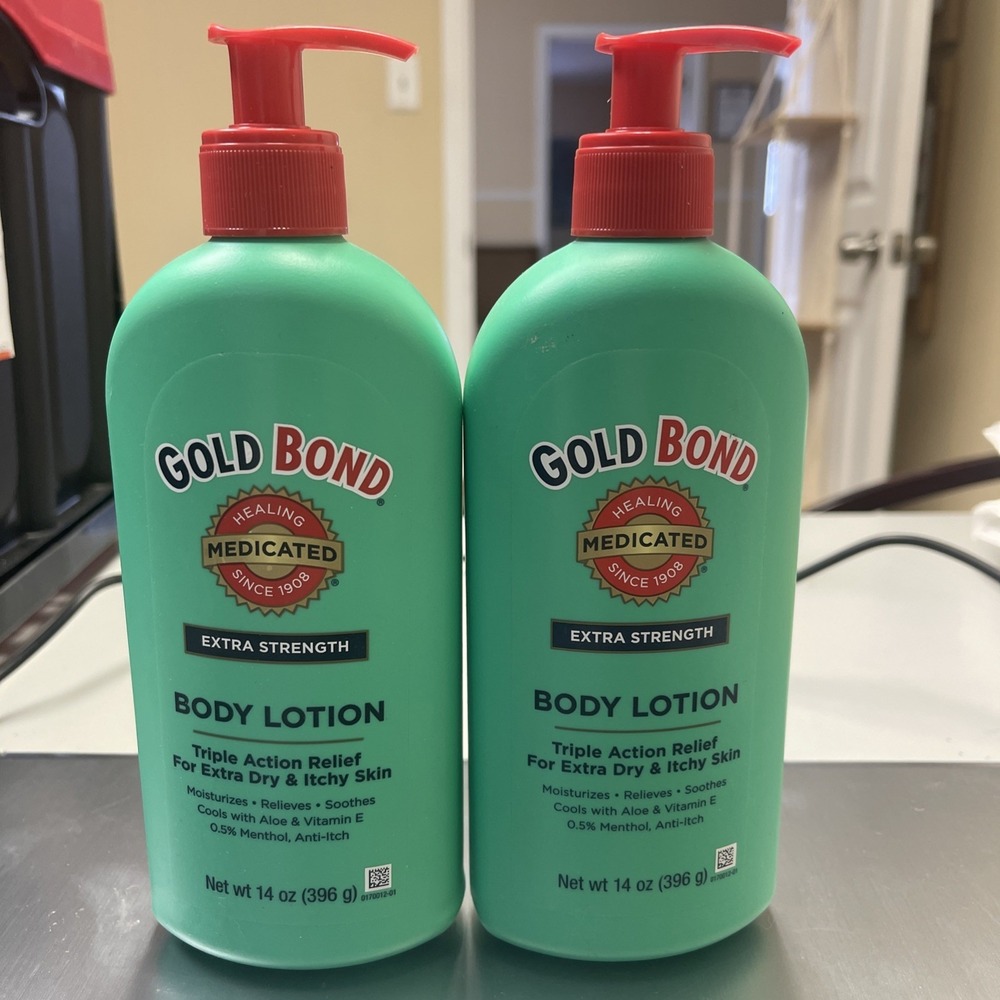 BL Gold Bond Body Lotion Extra Strength Medicated 14oz each *Two Pack*